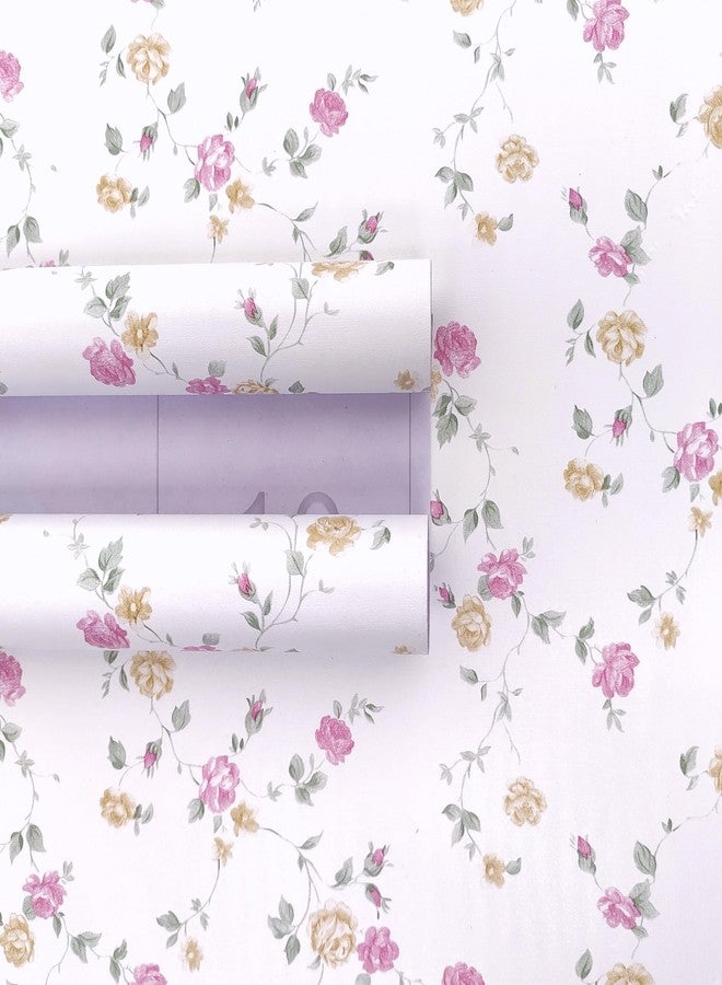 ROSASTELLA Self Adhesive Decorative Peel Stick Waterproof Floral Wallpaper Wall Decor Removable Wall Sticker for Living Room Hall Decoration PVC Vinyl DIY Wall Stickers 45x304cm - Image 3